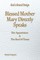 Blessed Mother Mary Speaks