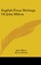 English Prose Writings Of John Milton