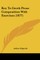 Key To Greek Prose Composition With Exercises (1877)