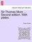 Sir Thomas More ... Second Edition. with Plates.