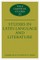 Studies in Latin Language and Literature