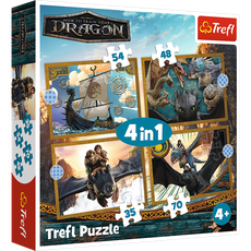 TREFL Puzzle 4 in 1 set How to Train Your Dragon