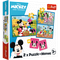 TREFL DISNEY Puzles komplekts Mikijs 30 gab + 48 gab + 24 memo