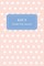 Kay's Pocket Posh Journal, Polka Dot