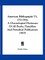 American Bibliography V3, 1751-1764