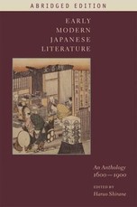 Early Modern Japanese Literature Early Modern Japanese Literature