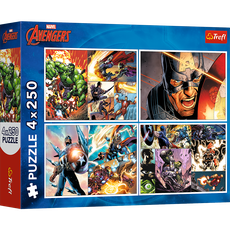 TREFL AVENGERS puzzle set, 4x250 pcs