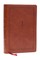 KJV Giant Print End-Of-Verse Reference Bible, Brown Leathersoft, Red Letter, Comfort Print