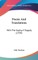 Poems and Translations