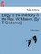 Elegy to the Memory of the Rev. W. Mason. [by T. Gisborne.]