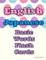 English Japanese Basic Words Flash Cards