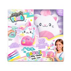AIRBRUSH PLUSH plush with airbrush Kawaii Kitty, 25 cm
