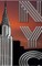Iconic Chrysler Building New York City Sir Michael Huhn pop art Drawing Journal