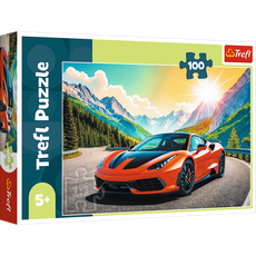TREFL Puzzle A race against time (Sportcar), 100 pcs TREFL Puzzle A race against time (Sportcar), 100 pcs