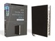 Niv, Thinline Reference Bible, Large Print, European Bonded Leather, Black, Red Letter, Thumb Indexed, Comfort Print