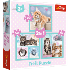 TREFL Puzzle 3 in 1 set Kittens