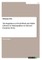The Regulation of Youth Work and Public Libraries in Municipalities in Selected European States