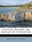 Critical Review; or, Annals of literature
