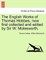 The English Works of Thomas Hobbes, Now First Collected and Edited by Sir W. Molesworth. Vol. XI.
