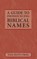 A Guide to Pronouncing Biblical Names