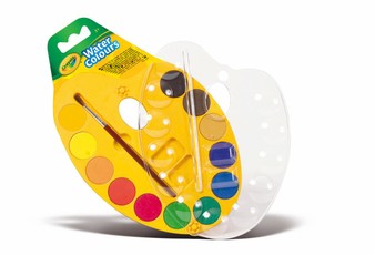 CRAYOLA Watercolours paint palette, 12 pcs