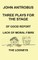 John Antrobus - Three Plays for the Stage (hardback)