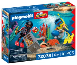 PLAYMOBIL Police Diver with Treasure 72078