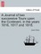 A Journal of two successive Tours upon the Continent, in the years 1816, 1817 and 1818. VOL. III