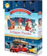 Puzzle–advent calendar Christmas Animals, 24 puzzles of 50 pieces: 1200 pieces Puzzle–advent calendar Christmas Animals, 24 puzzles of 50 pieces: 1200 pieces