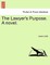 The Lawyer's Purpose. a Novel.
