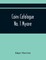Coins Catalogue No. 1 Mysore