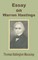 Essay on Warren Hastings