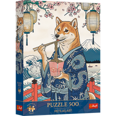 TREFL Premium Plus Puzzle Shiba´s Noodle Meditation, 500 pcs