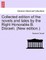 Collected edition of the novels and tales by the Right Honorable B. Disraeli. (New edition.)