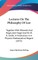 Lectures On The Philosophy Of Law