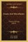 Essays And Miscellanies