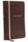 KJV, Thinline Bible, Standard Print, Imitation Leather, Brown, Indexed, Red Letter Edition, Comfort Print
