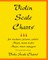 Violin Scale Charts(TM)