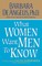 What Women Want Men to Know