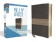 NIV, Thinline Bible, Imitation Leather, Brown, Red Letter Edition