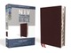 NIV, Thinline Reference Bible, Large Print, Bonded Leather, Burgundy, Red Letter Edition, Indexed, Comfort Print
