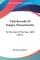 Vital Records Of Saugus, Massachusetts