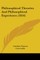 Philosophical Theories And Philosophical Experience (1854)