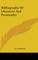 Bibliography Of Character And Personality