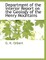 Department of the Interior Report on the Geology of the Henry Mountains