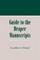 Guide to Draper Manuscripts