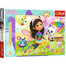 TREFL GABBY´S DOLLHOUSE Glitter puzzle, 100 pcs