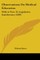 Observations On Medical Education