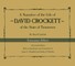 A Narrative of the Life of David Crockett of the State of Tennessee