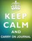 Keep Calm And Carry On Journal